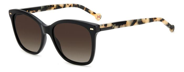 Preloved - Carolina Herrera Womens 54 Mm Black Havana Sunglasses Her0137-S-Wr7-54 One Color