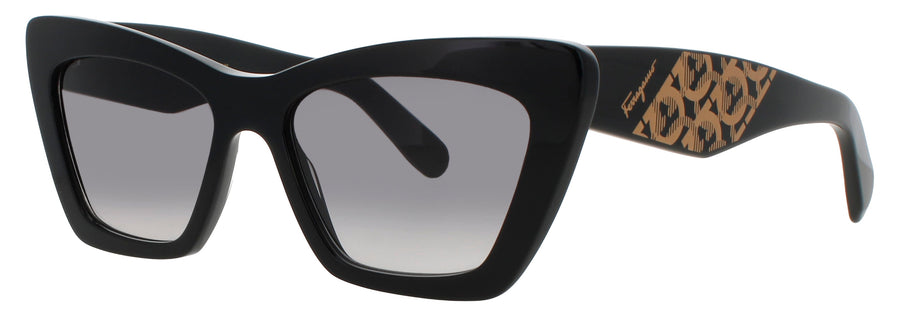 Preloved - Ferragamo Womens 55 Mm Black Sunglasses Sf1081scp-001-55 One Color