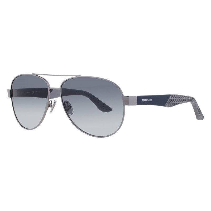 Preloved - Ferragamo Mens 62 Mm Matte Dark Ruthenium Sunglasses Sf275sn-071-62 One Color