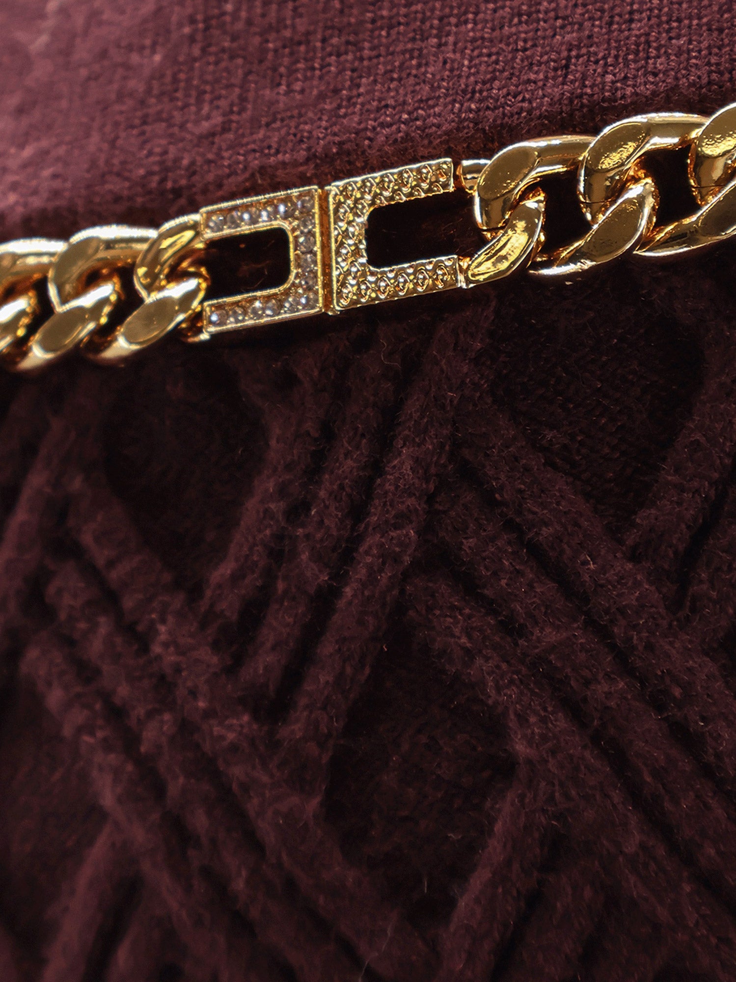 Elisabetta Franchi Skirts Merlot Viscosa Poliestere Poliammide