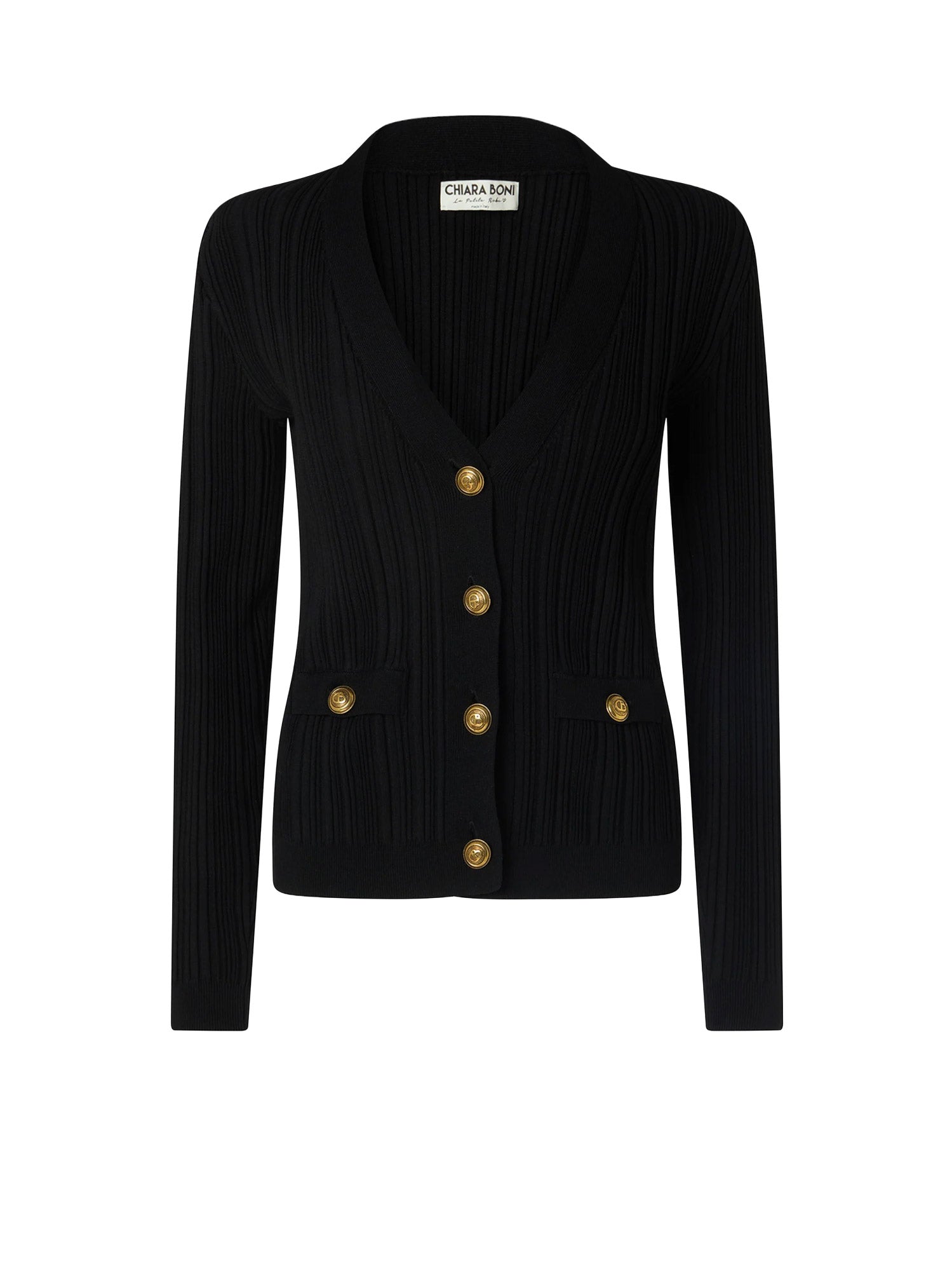 Chiara Boni La Petite Robe Sweaters Black Viscosa Poliestere