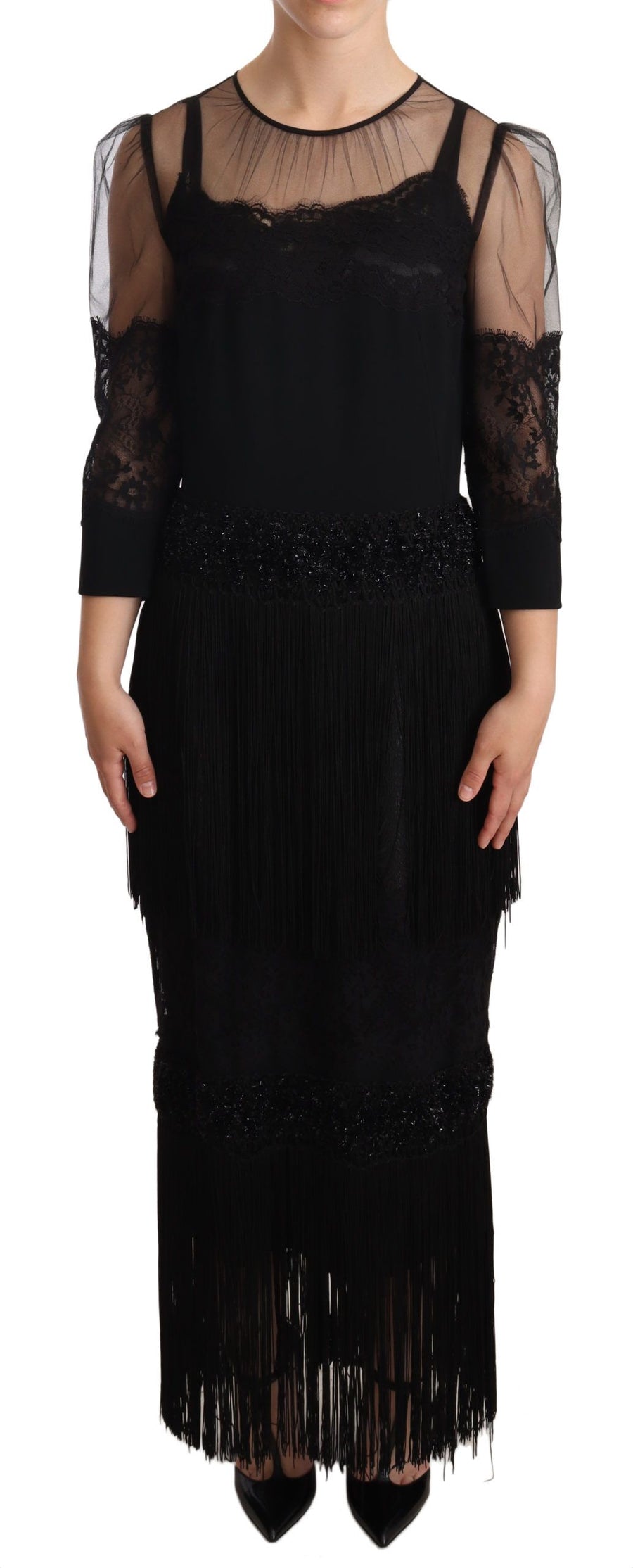 Dolce & Gabbana 37% Nylon dress in black
