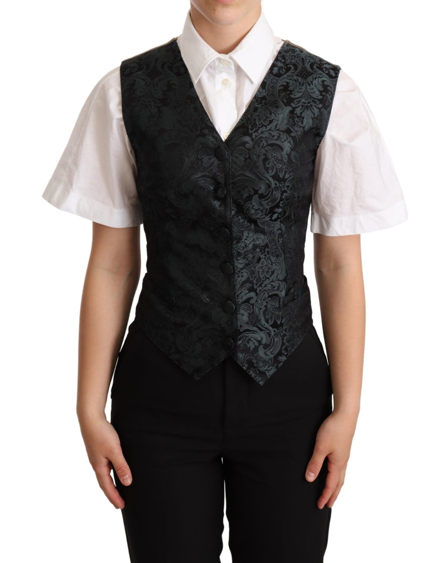 Dolce & Gabbana 44% Polyester 33% Nylon 23% P2 vest in black