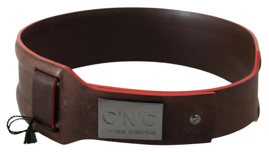 Costume National Belt Leather belt in brown