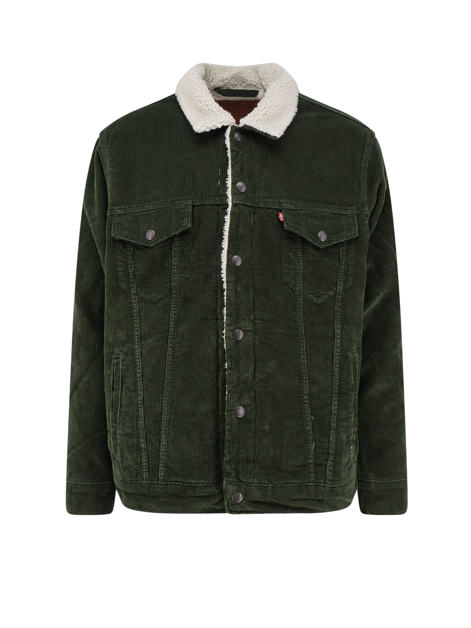Levis Jackets Green Cotone