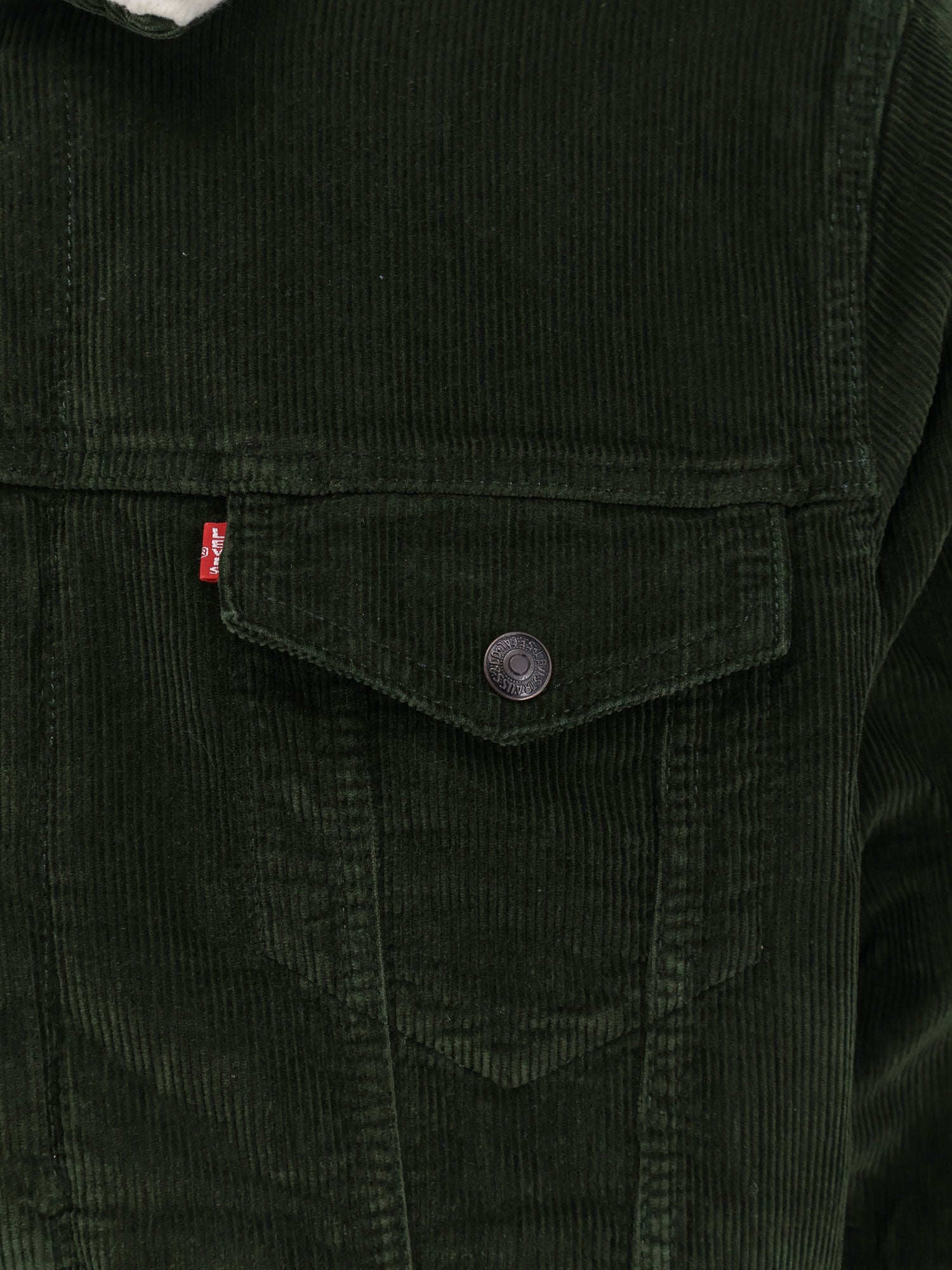 Levis Jackets Green Cotone