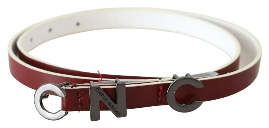 Costume National Leather belt in red