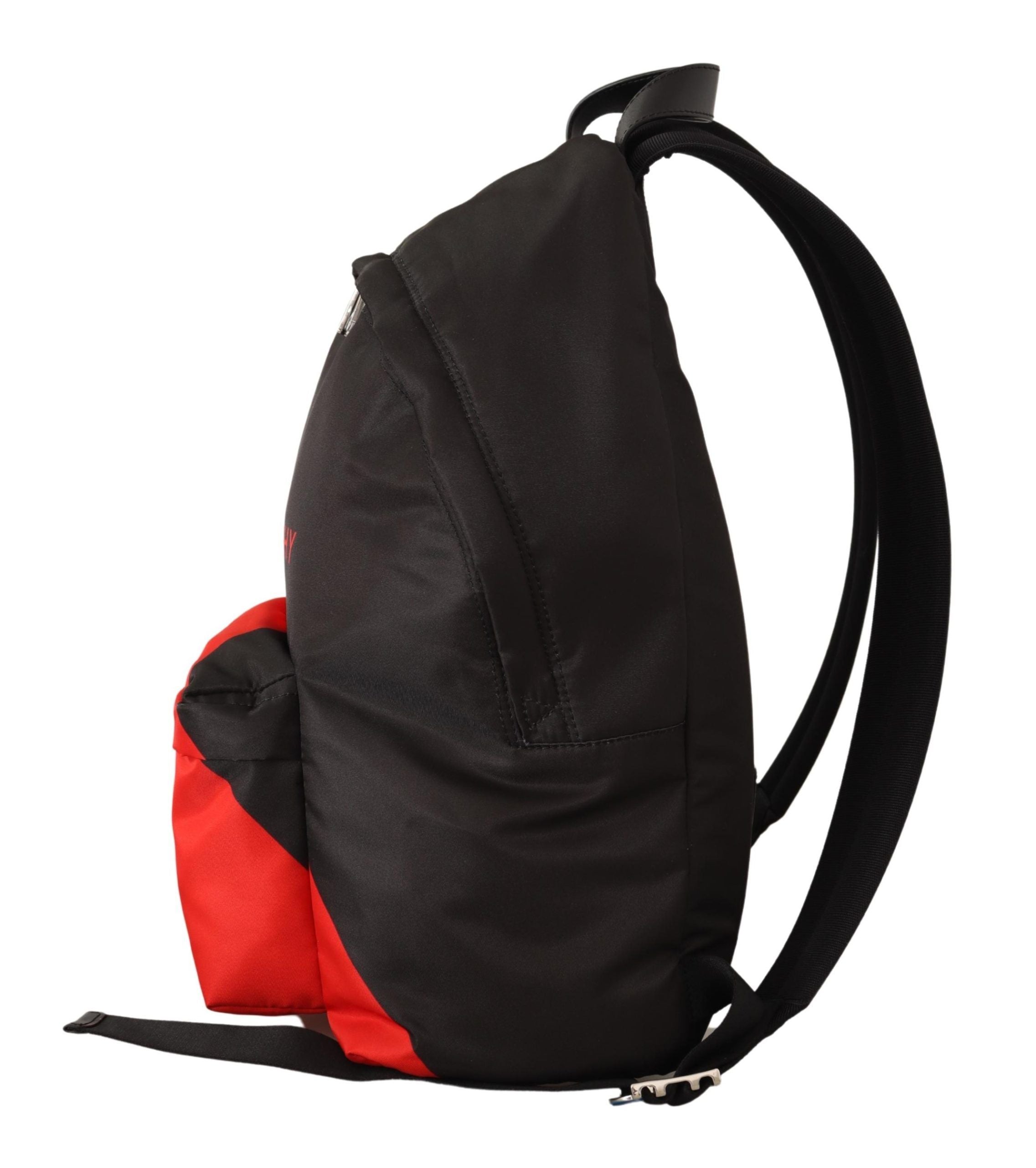 Red & Black Nylon Urban Backpack And