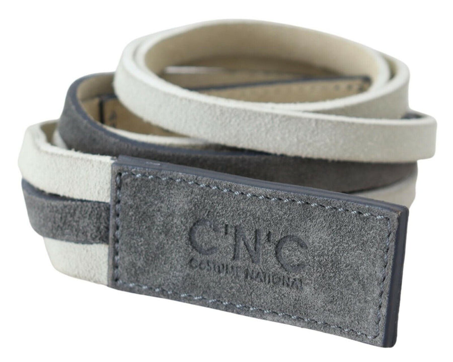 Costume National Leather belt in white