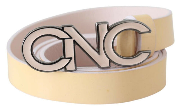Costume National Leather belt in beige