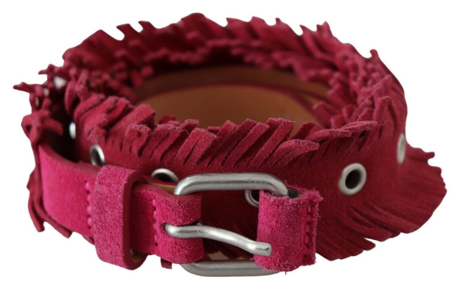 Ermanno Scervino Leather belt in burgundy