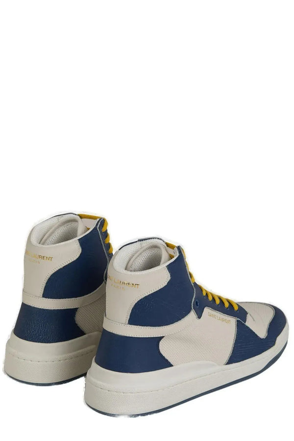 Saint Laurent 100% Calf Leather upper sneaker in navy