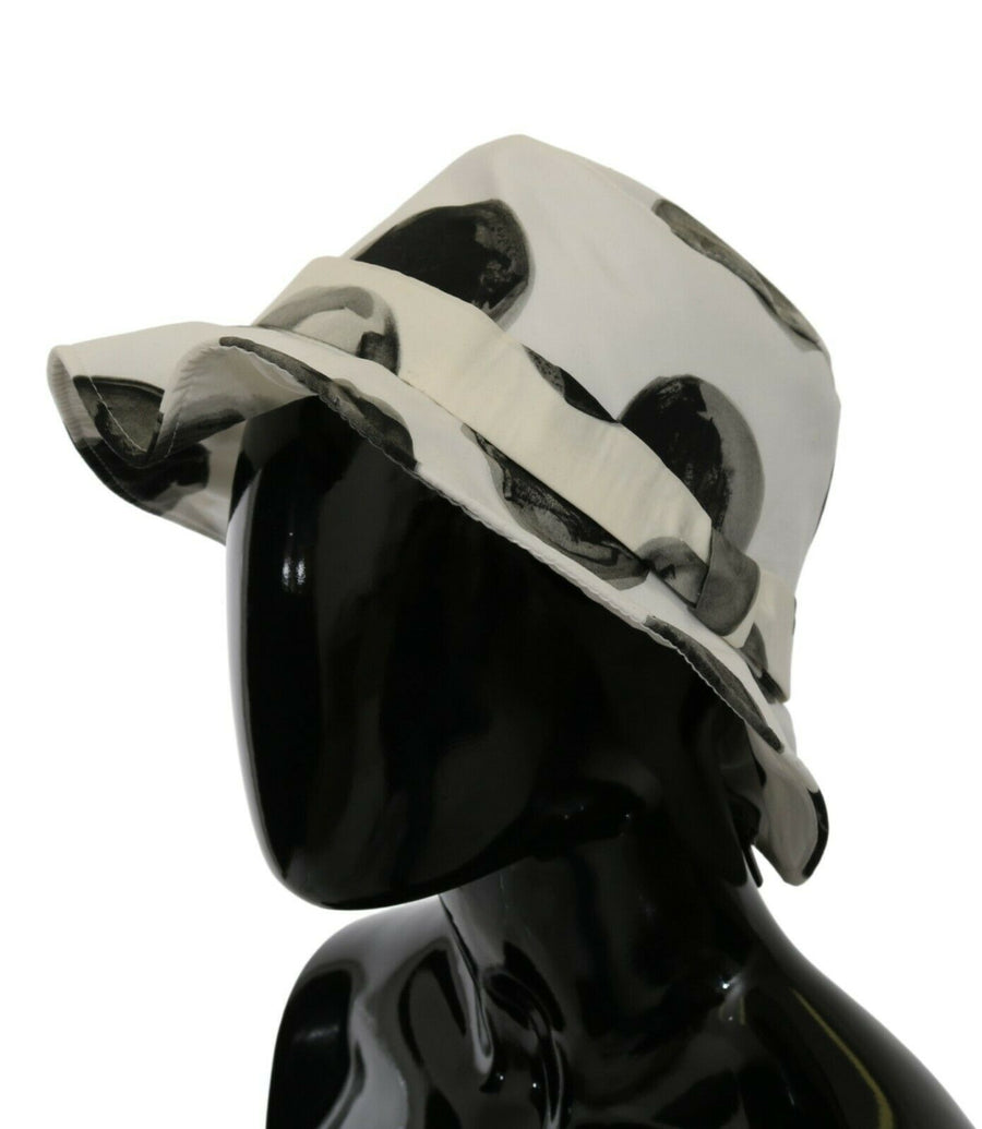 Dolce & Gabbana HAT20070 100% Cotton bucket hat in white