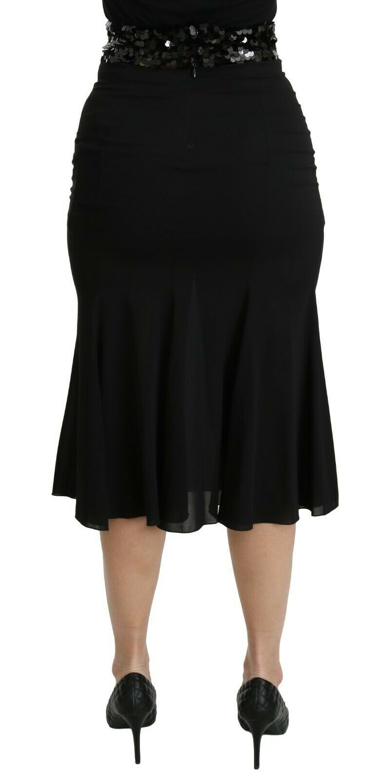 Dolce & Gabbana 84% Silk skirt in black — view 5
