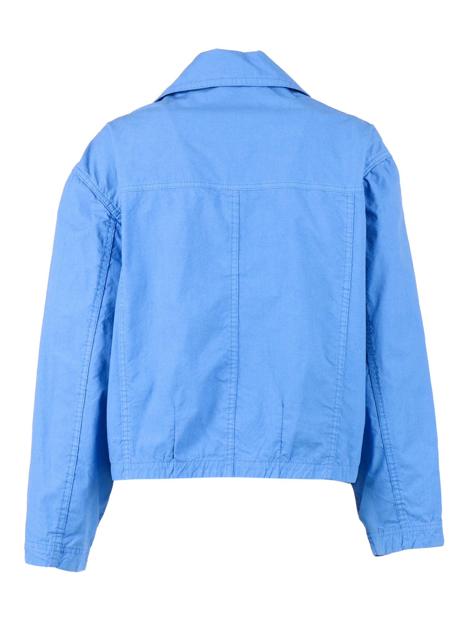 3 GANGI BOMBER Light Blue Cotton Polyamide Jacket