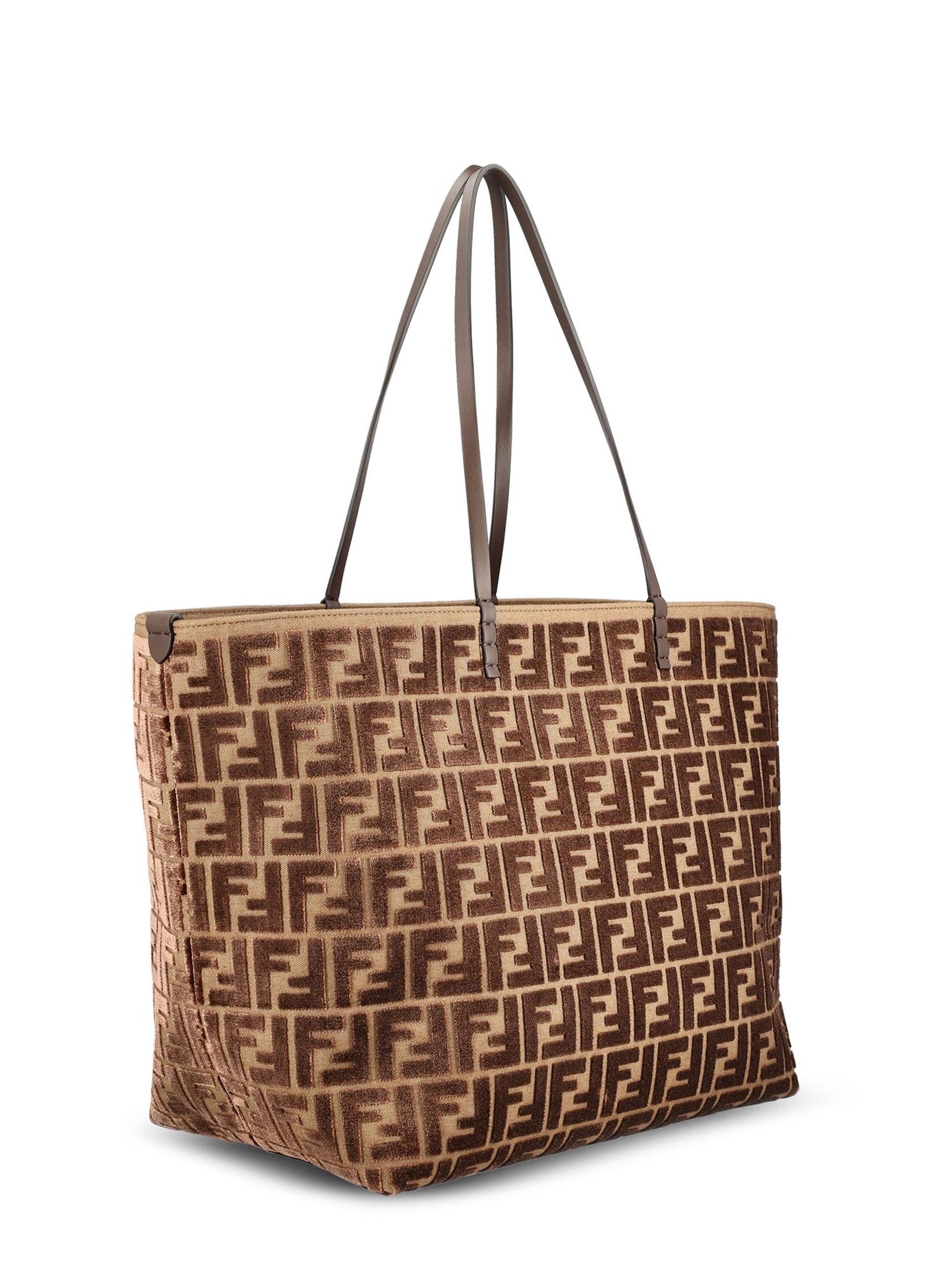 Fendi Bags Chocolate+os Tessuto Jacquard Ff