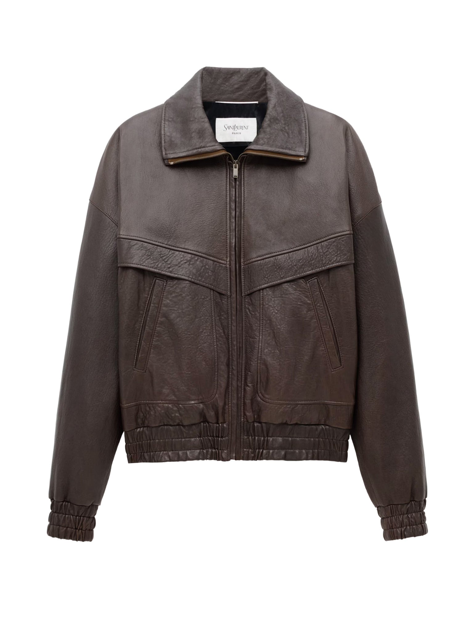 Saint Laurent Jackets Brun Sepia Pelle