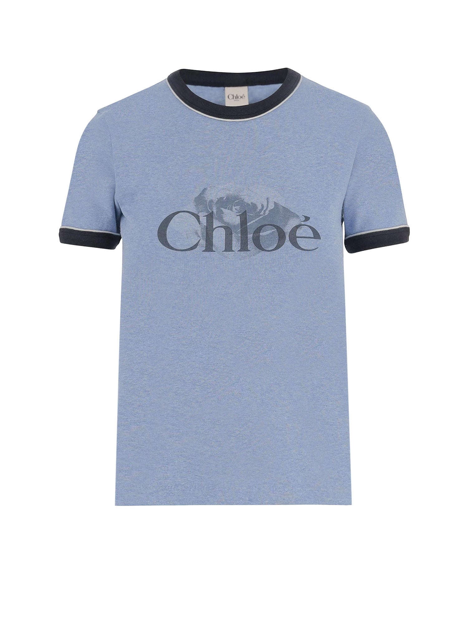 Chloè T-Shirts And Polos Ceylanblue Cotone