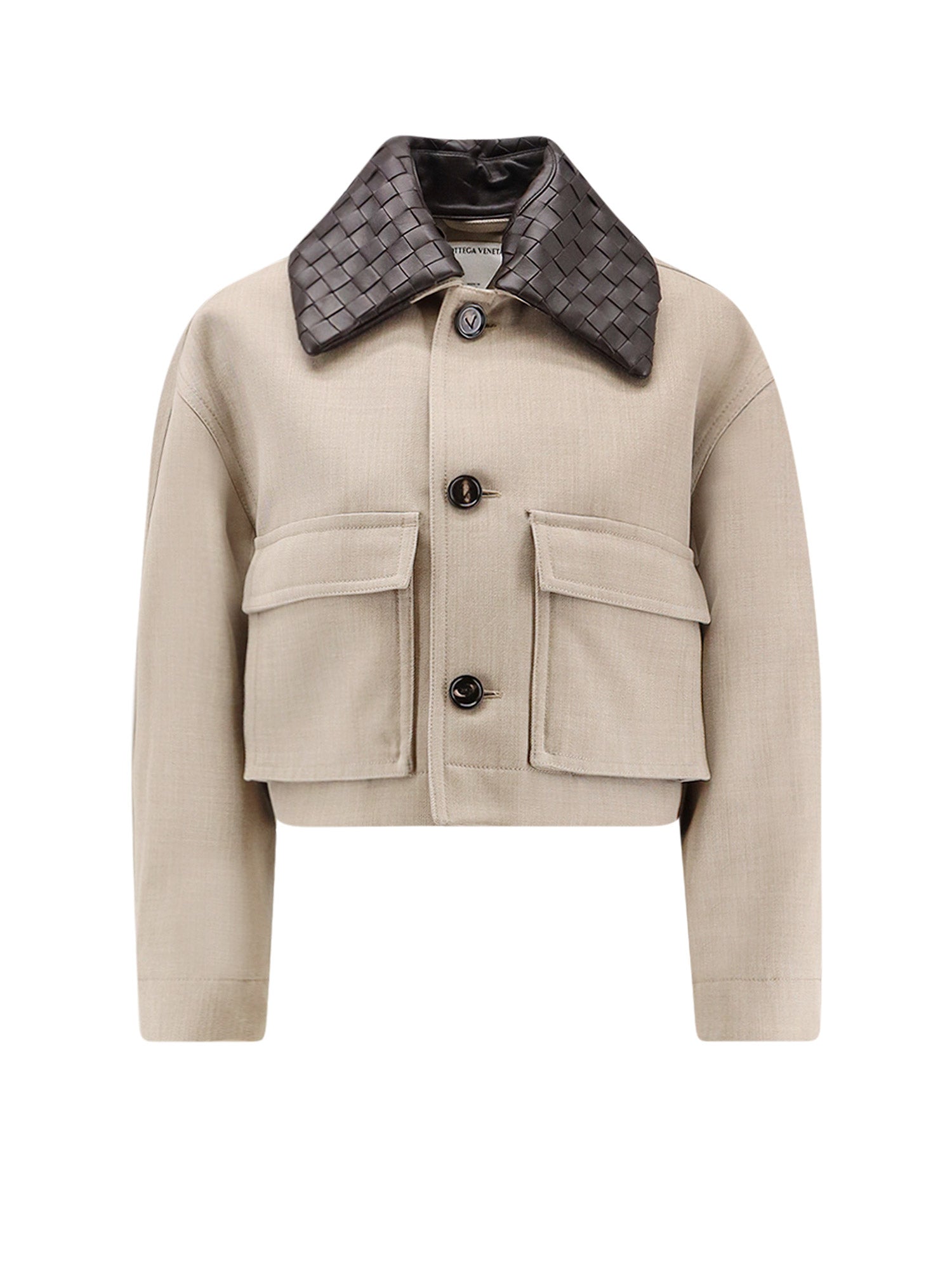 Bottega Veneta Jackets Beigemelange Cotone