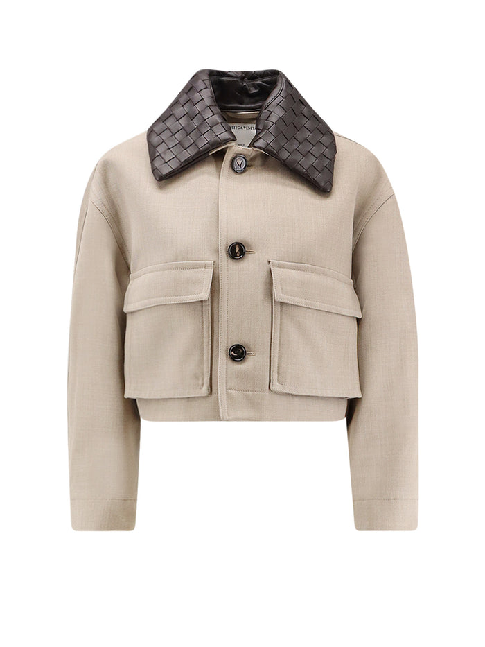 Bottega Veneta Jackets Beigemelange Cotone
