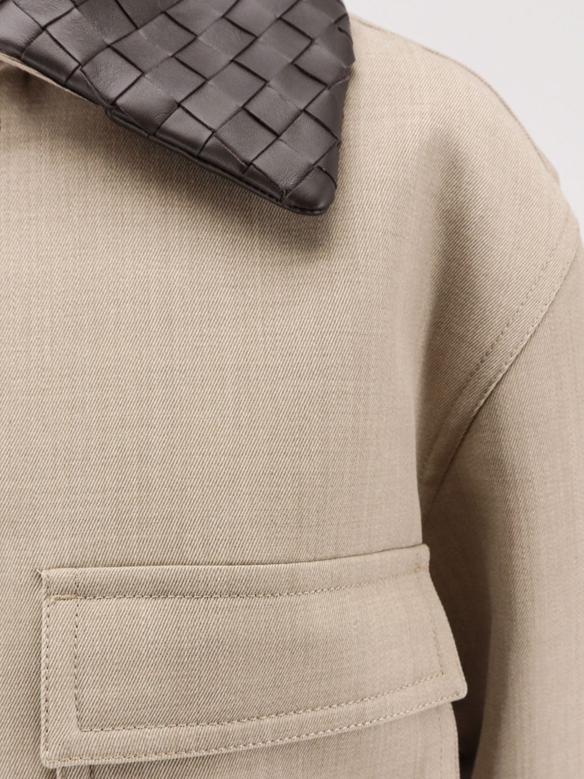 Bottega Veneta Jackets Beigemelange Cotone
