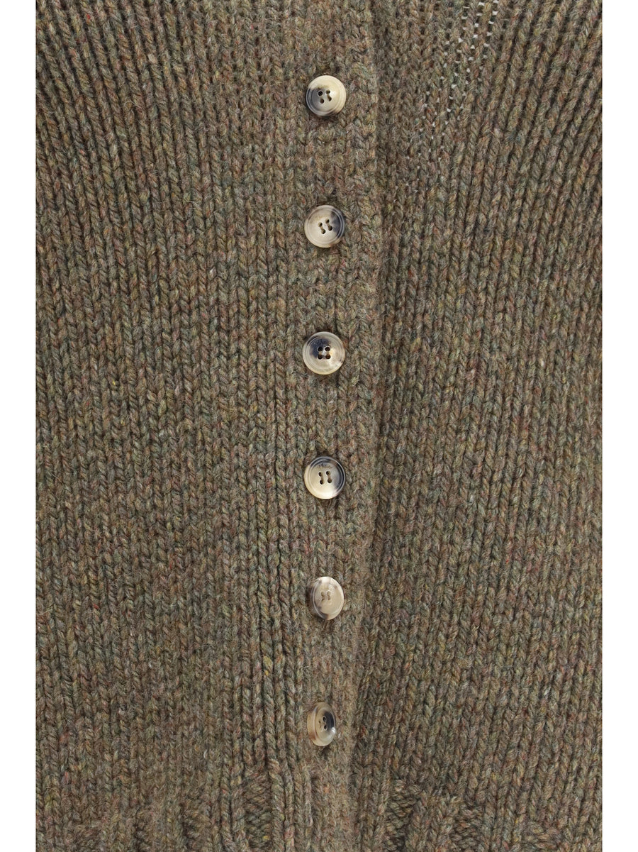 Cardigan Axel V-Neck Artichoke Cashmere
