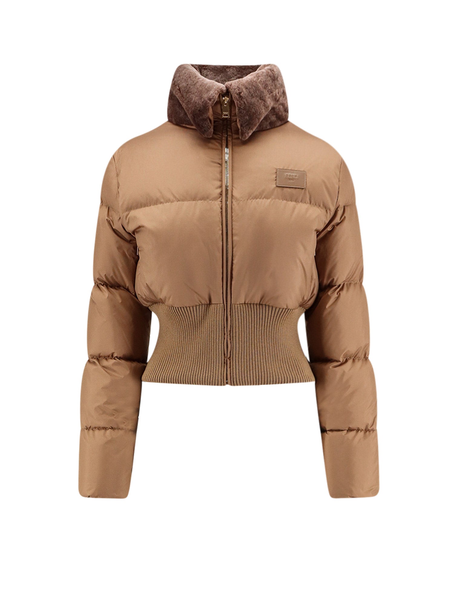 Fendi Jackets Camel-25 Poliestere