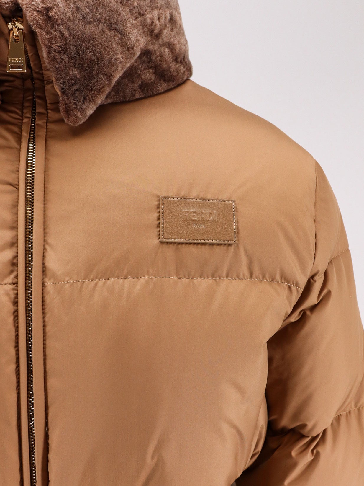 Fendi Jackets Camel-25 Poliestere
