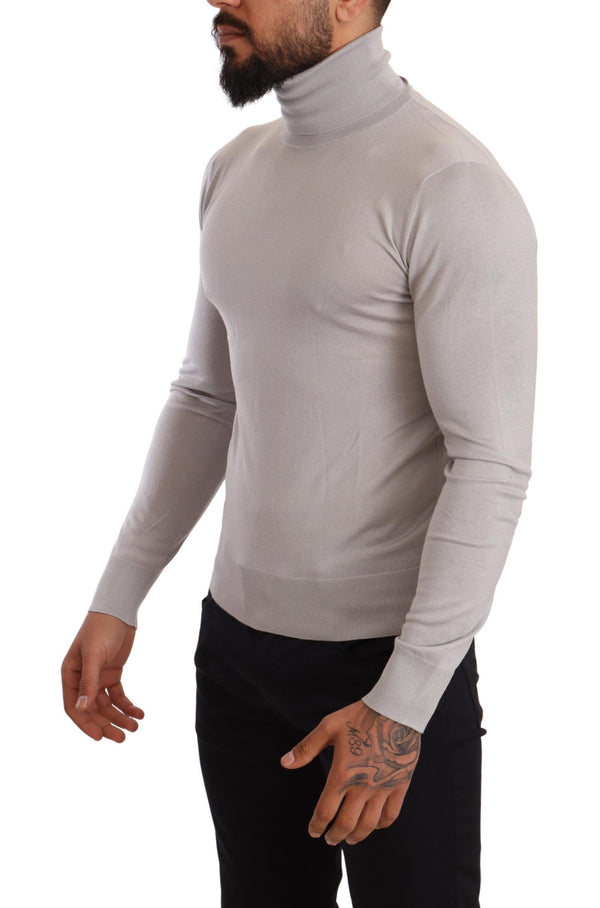 Dolce & Gabbana 70% Cashmere 30% Silk sweater in gray