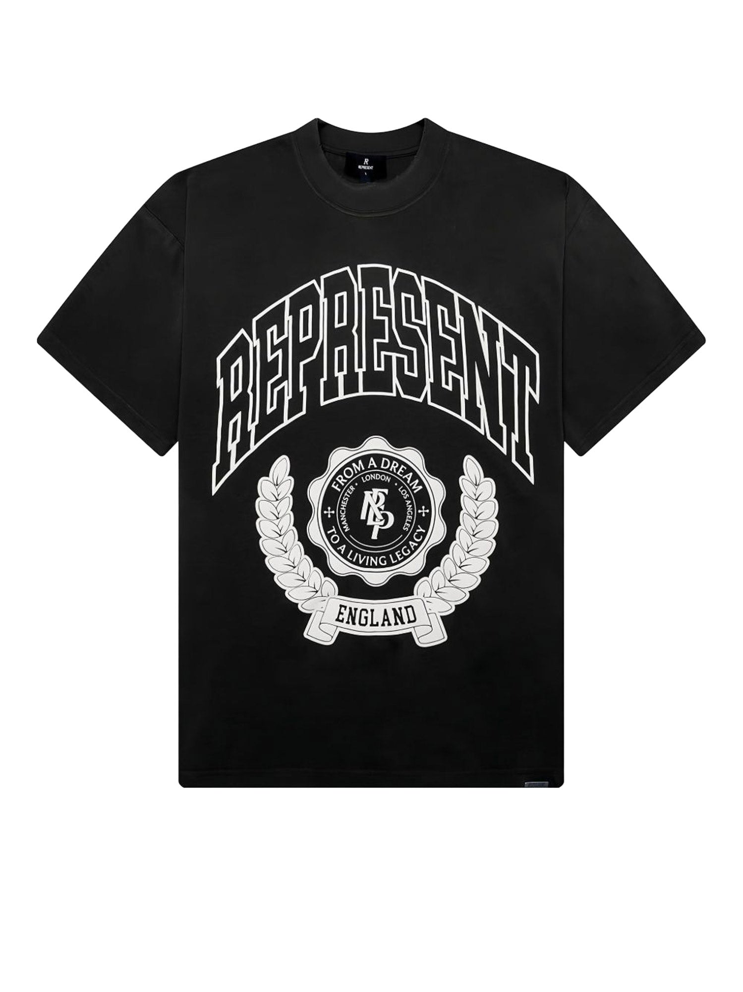 Represent T-shirts and Polos Stained Black Cotone
