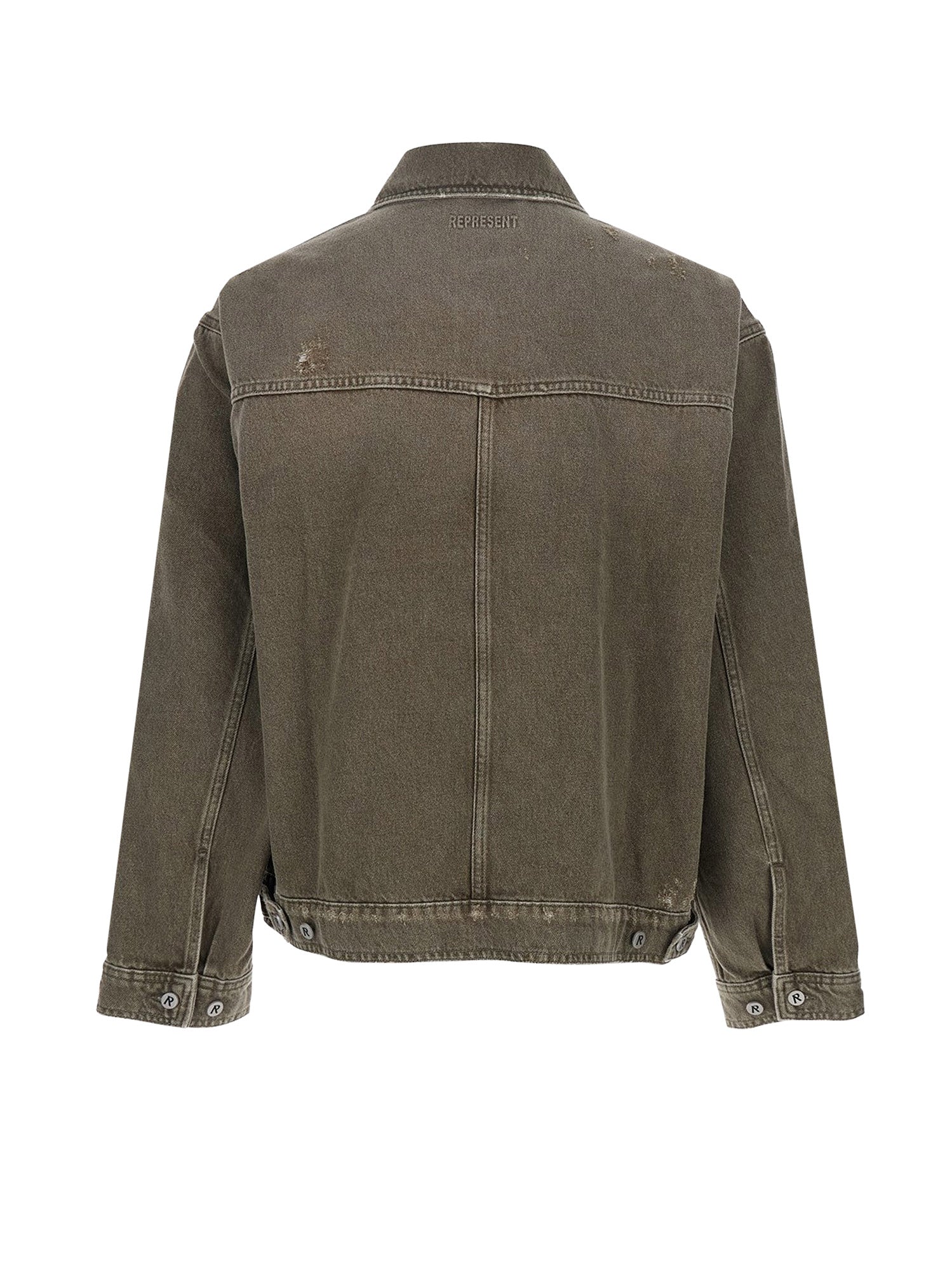 Represent Jackets Washed Olive Cotone