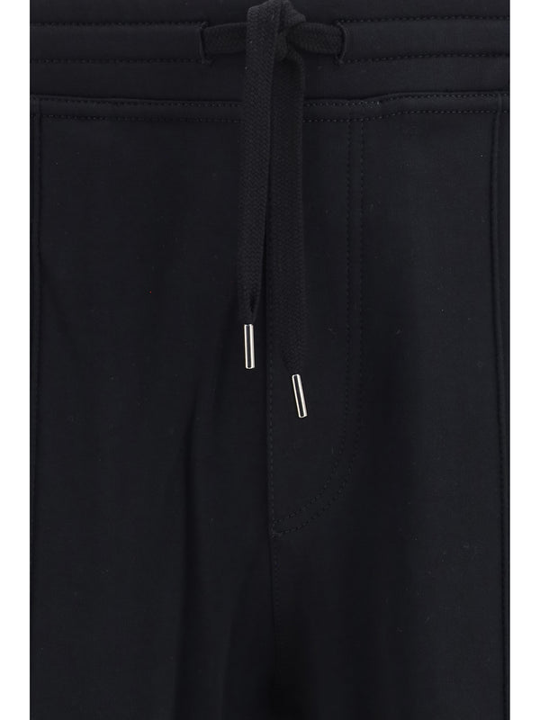 Jogging Pants Cotton-Blend Black Trousers