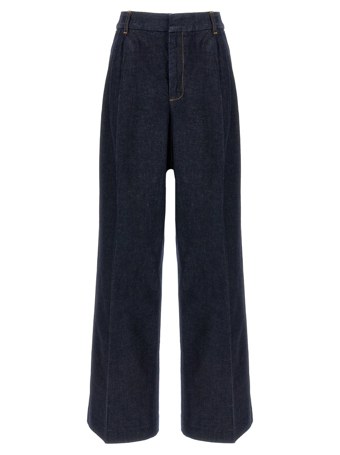 Illustration Denim jeans Blue Cotton Viscose