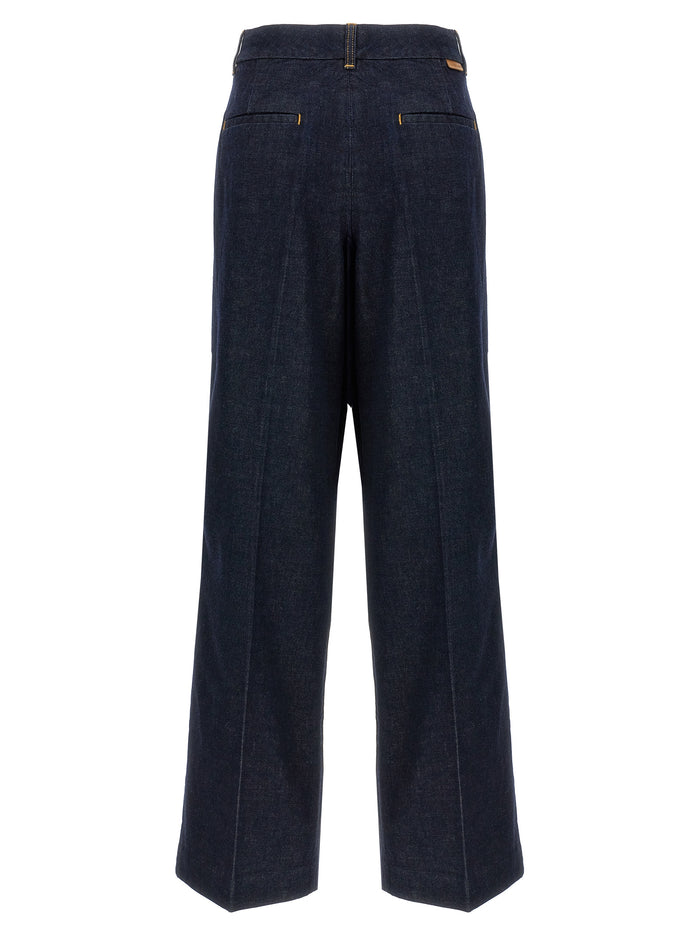 Illustration Denim jeans Blue Cotton Viscose