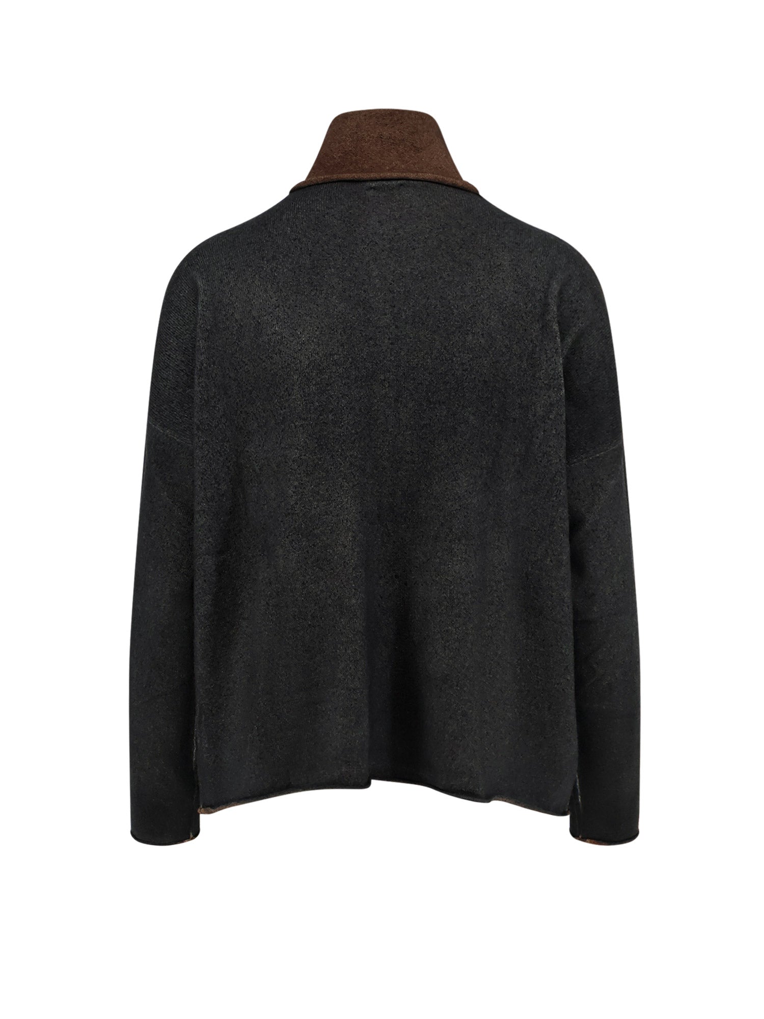 Alessandro Aste Sweaters Crocodile Reverse Lana Merino Cashmere