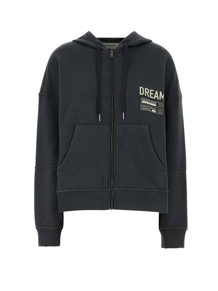 Golden Goose Sweaters Mix Anthracite Cotone