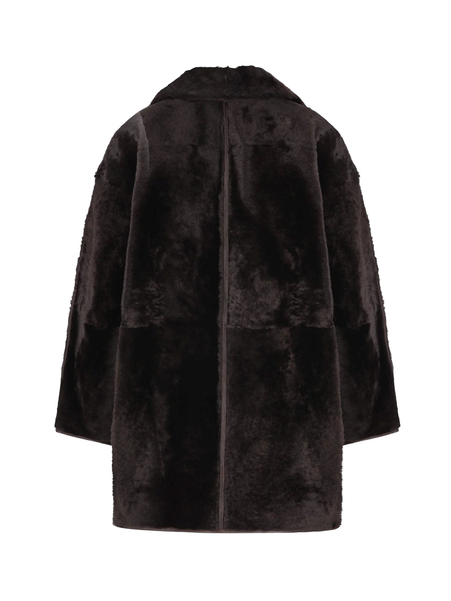 Max Mara Coats Brown Pelle Di Montone