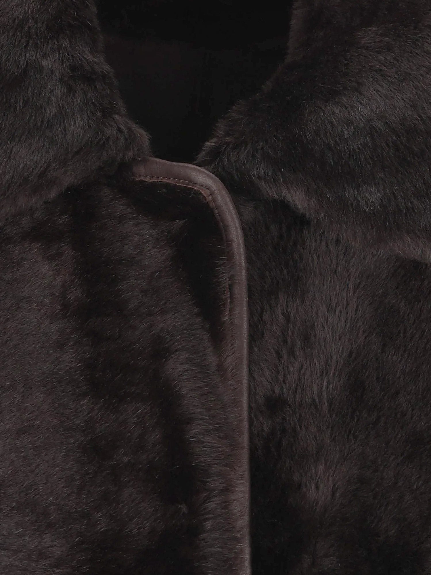 Max Mara Coats Brown Pelle Di Montone