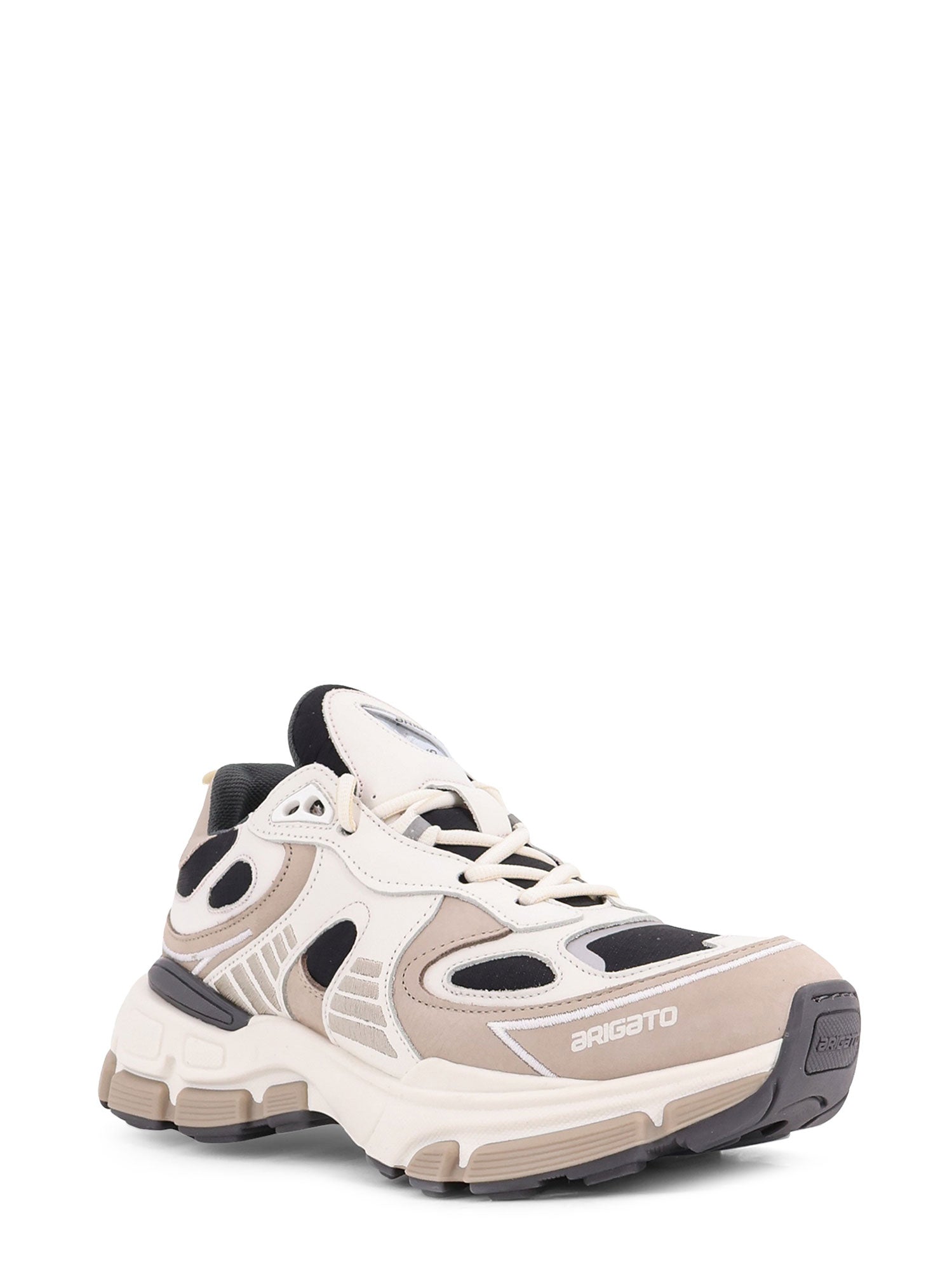 Axel Arigato Sneakers Beige Nero Suede/pelle