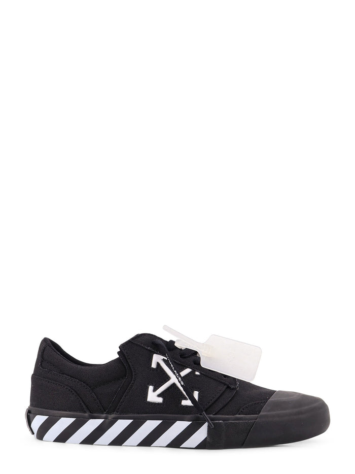Off White Sneakers Black Canvas