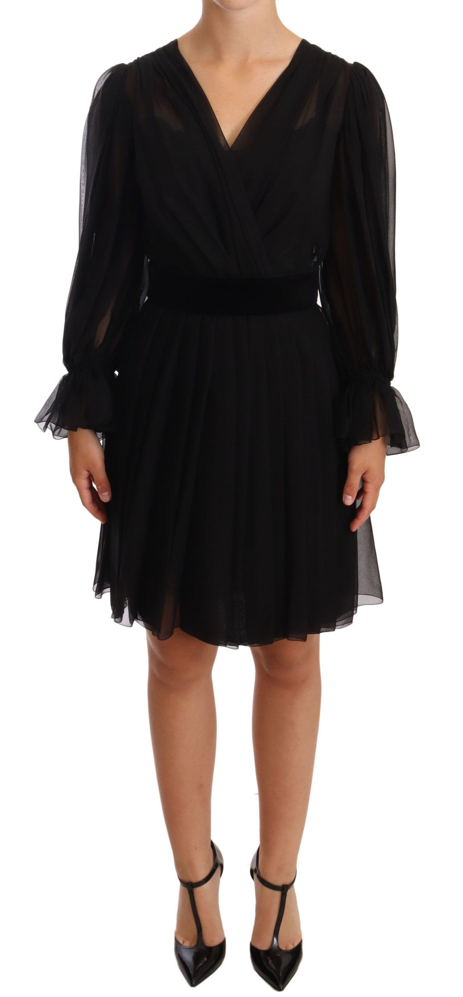 Dolce & Gabbana 90% Silk dress in black