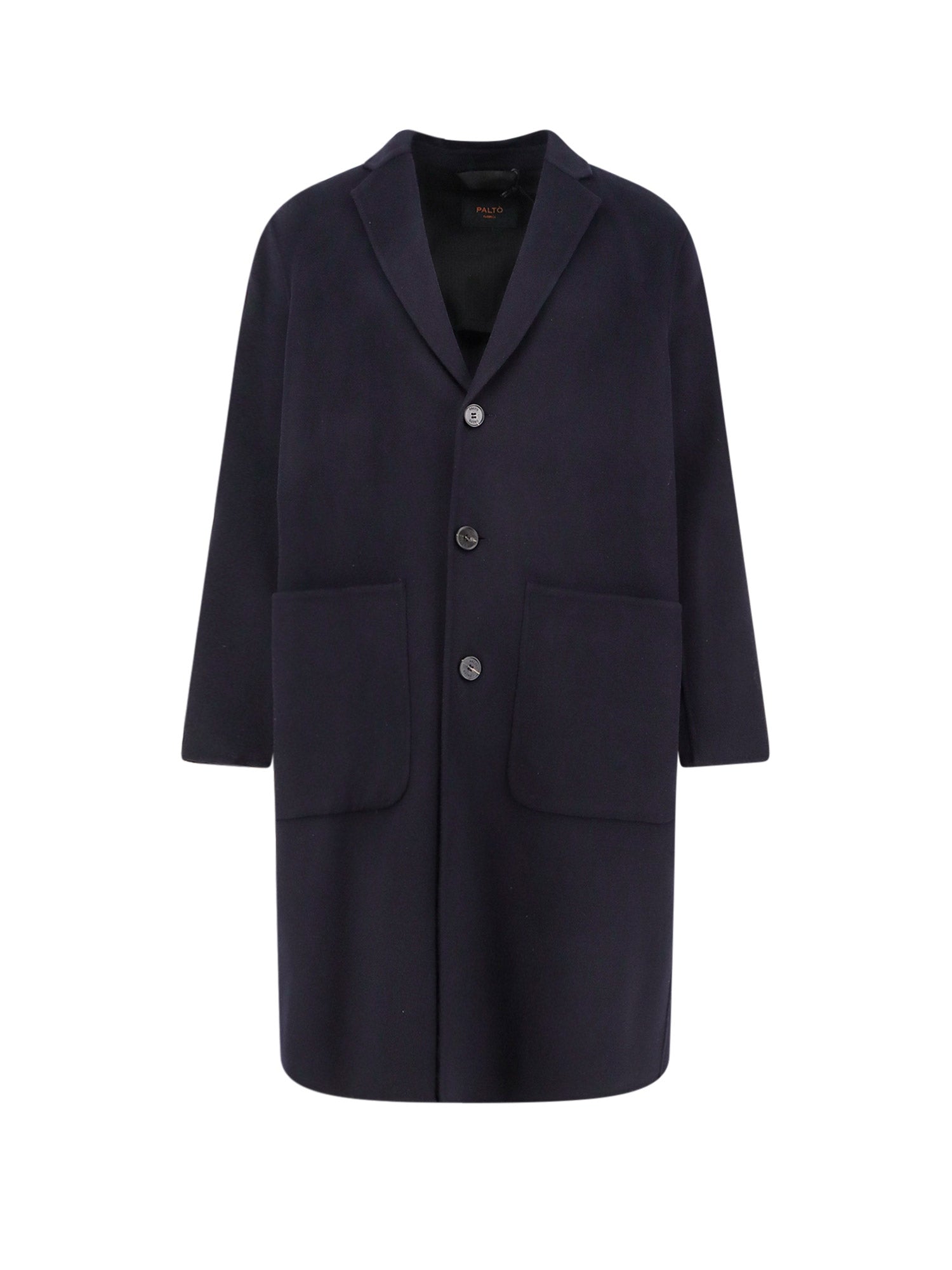 Paltò Coats Black Lana Nylon