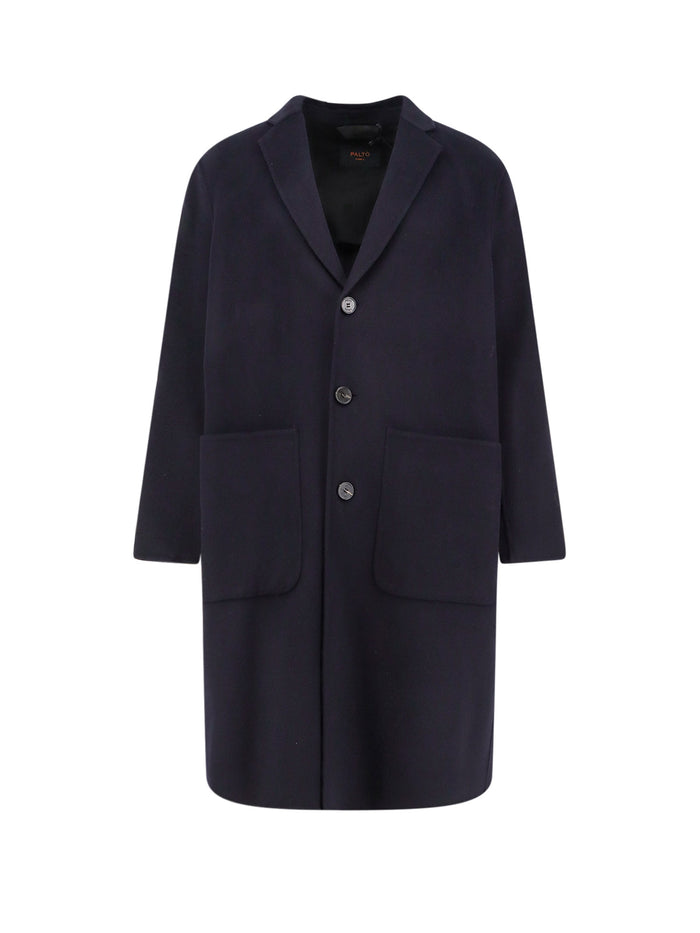 Paltò Coats Black Lana Nylon