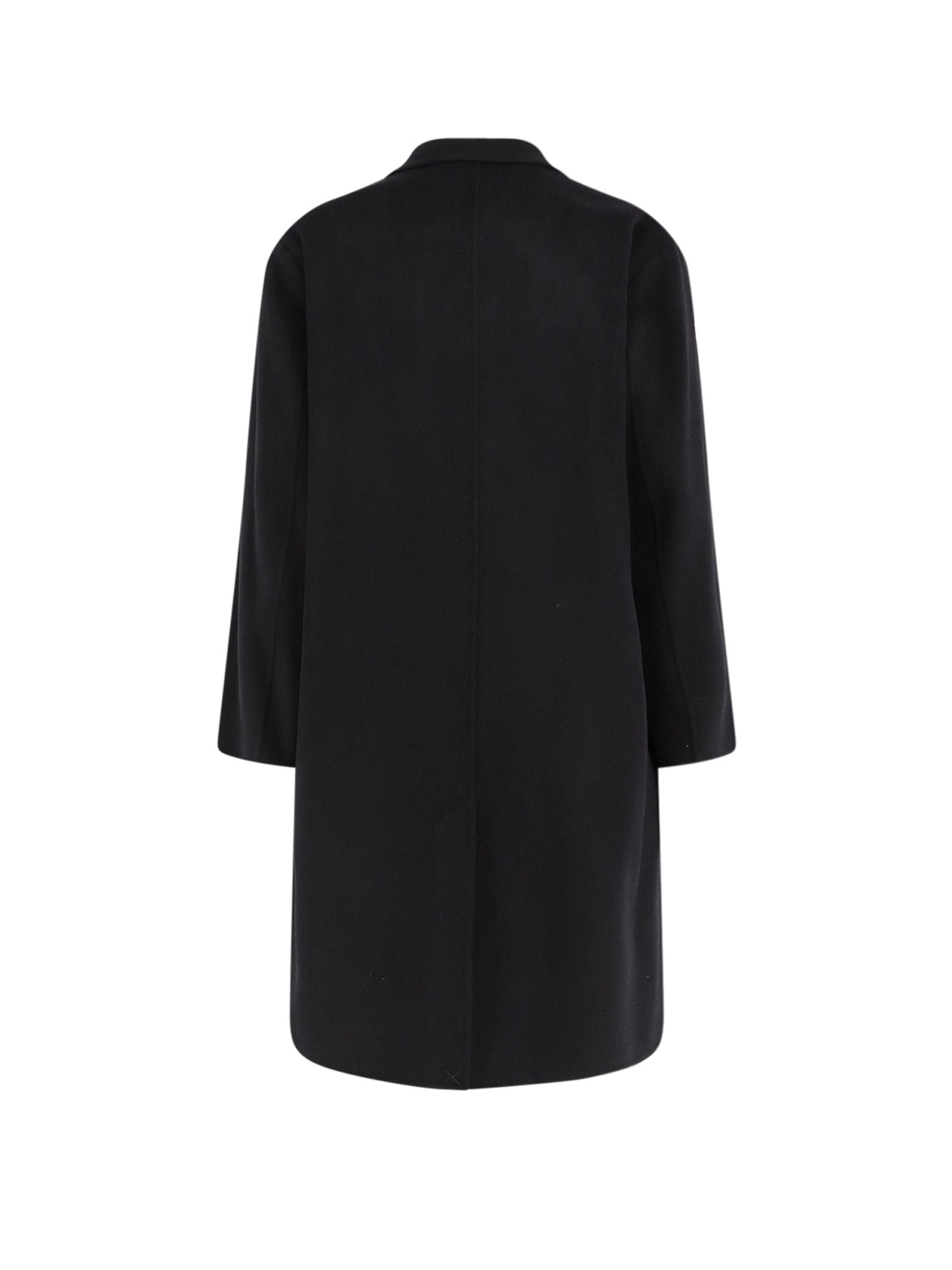 Paltò Coats Black Lana Nylon