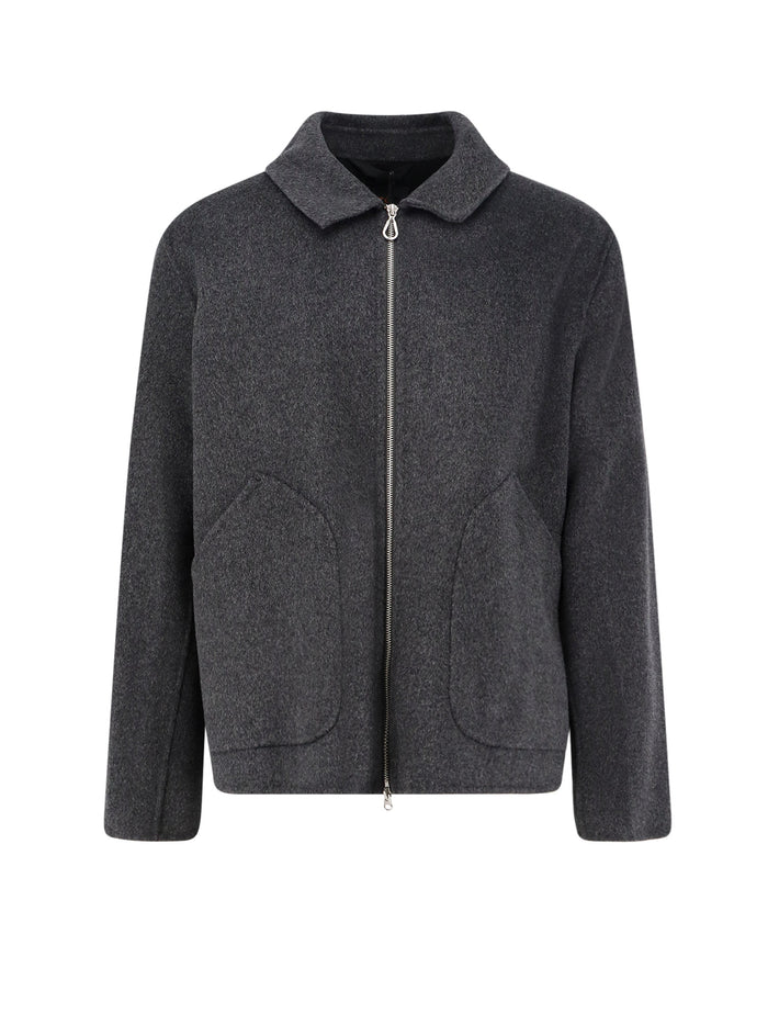Paltò Coats Grey Lana Nylon