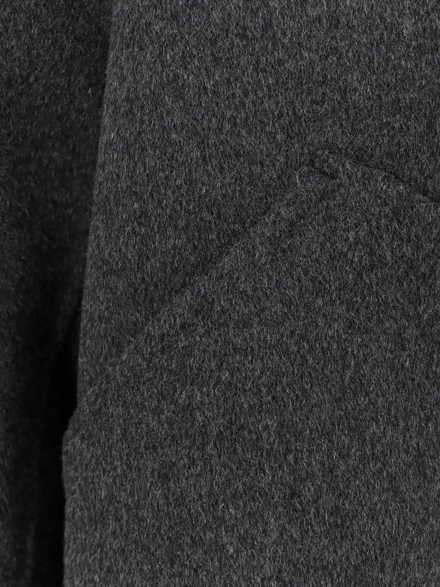 Paltò Coats Grey Lana Nylon