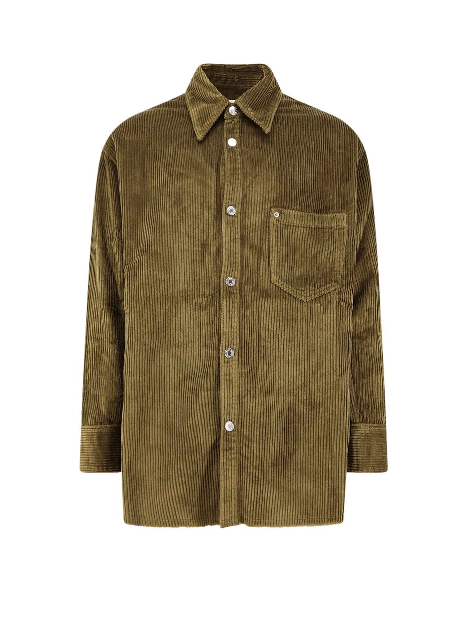 Ami Paris Shirts Brown Coton Metal