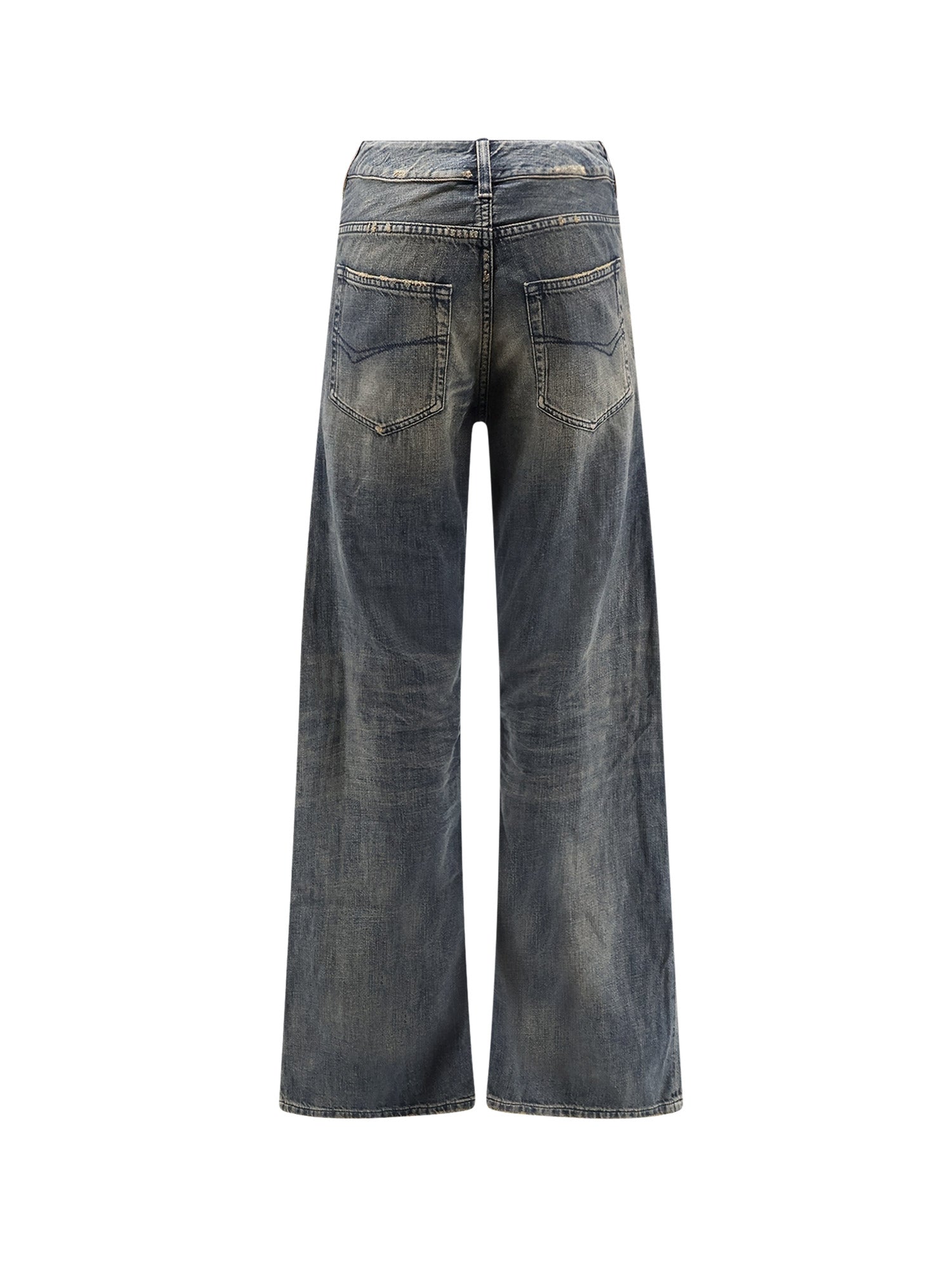 Balenciaga Jeans Blue Giallo Cotone
