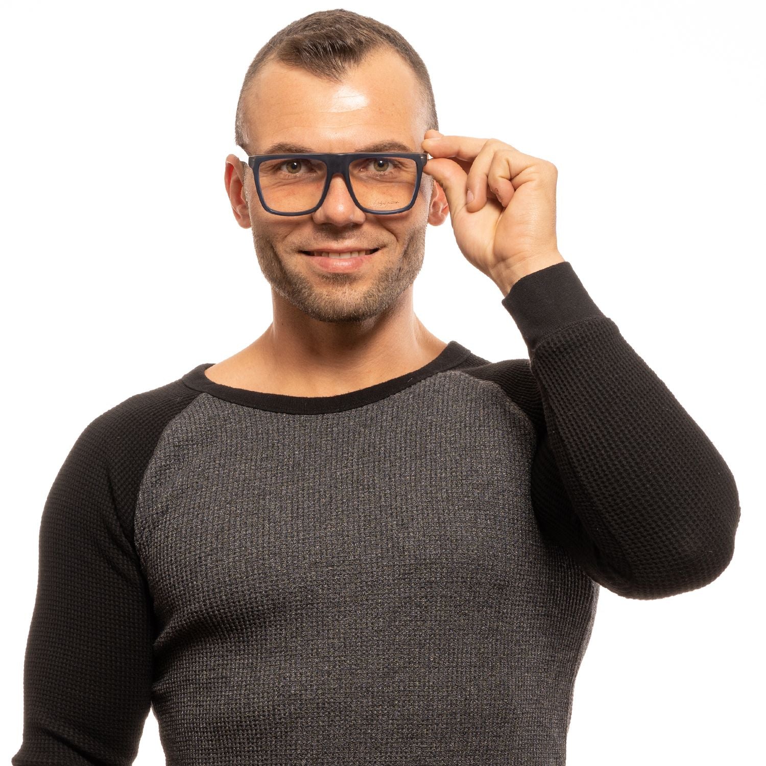 Blue Plastic Glasses (frames) Accessory