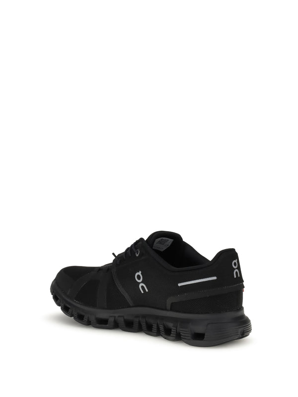 Sneaker With Dark Blue Arrow Detail Green/white Calf Leather: 100. Trainers
